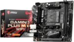 MSI Gaming AMD B450I Gaming Plus MAX WiFi Ryzen 1st 2nd and 3rd Gen AM4 M.2 USB 3 DDR4 HDMI Display Port Mini ITX Motherboard MAXGAMING MAROC GAMING PCGAMERRABAT 1