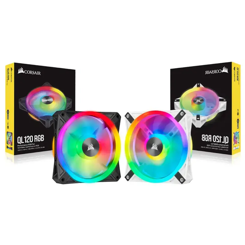 Ventulateur de boitier Corsair QL Series QL120 RGB maxgaming maroc pcgamer 1